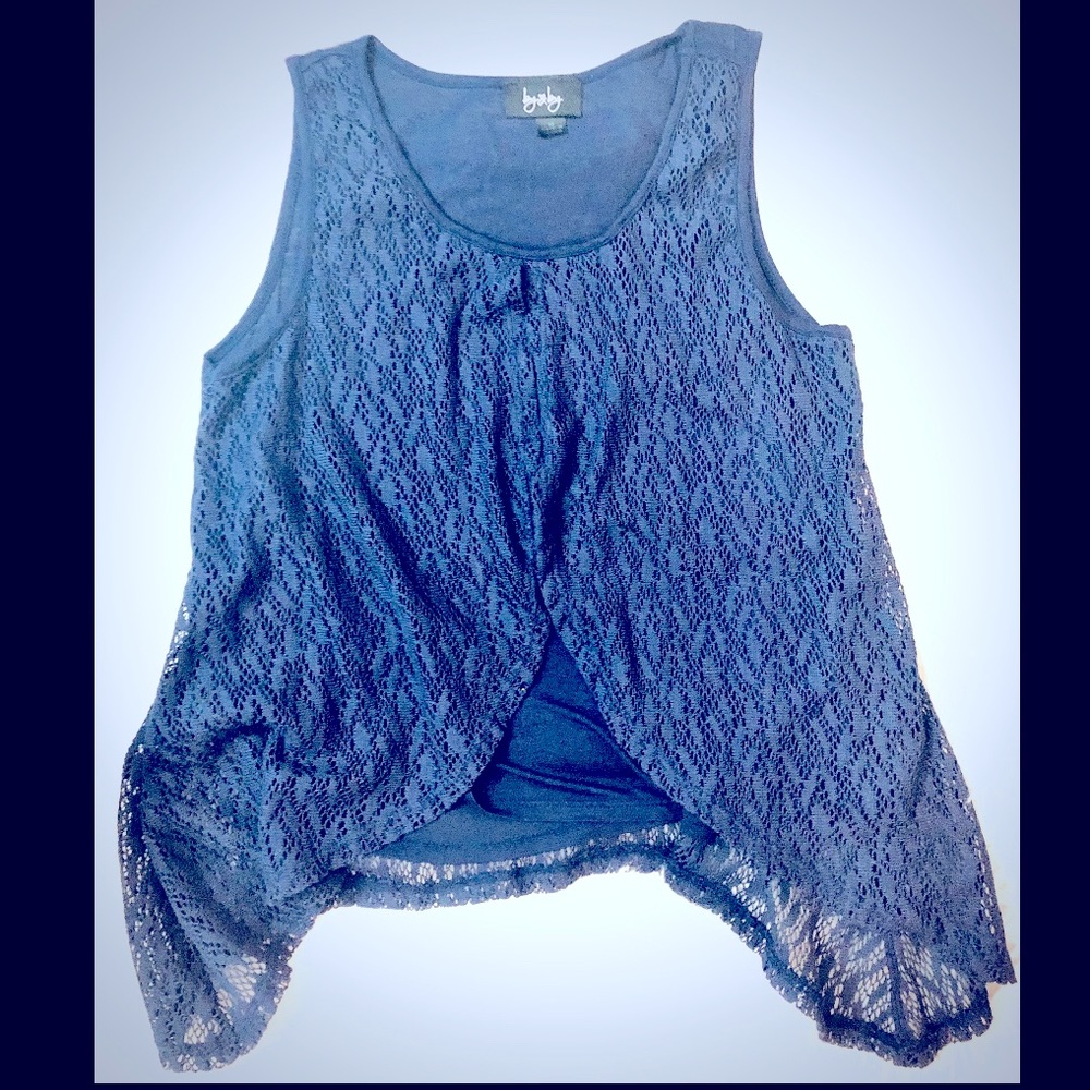 Navy blue top